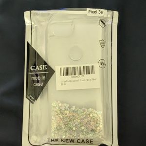 Pixel 3a moving glitter case, brand new